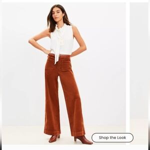 Palmer Wide Leg Pants in Brushed Corduroy